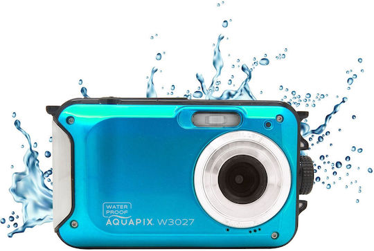EasyPix W3027 Compact Φωτογραφική Μηχανή 5MP Full HD (1080p) Οπτικού Ζουμ 4x Τιρκουάζ