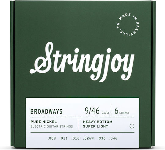 Stringjoy Σετ Χορδών Nickel Wound Ηλεκτρικής Κιθάρας 9 - 46"