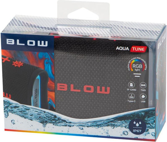 Aqua Tune Wasserdicht Bluetooth-Lautsprecher 5W mit Radio und Akkulaufzeit bis zu 3 Stunden Schwarz