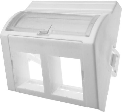Adapter 45x45 2xrj45 Wypukły Kątowy Alantec