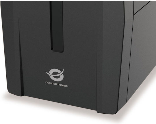 Conceptronic ZEUS07ES UPS Line-Interactive 1000VA 600W με 2 Schuko Πρίζες