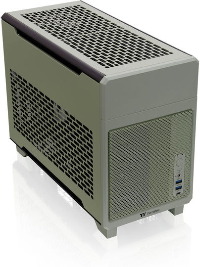 Thermaltake TR100 Mini Tower Κουτί Υπολογιστή Verde Green