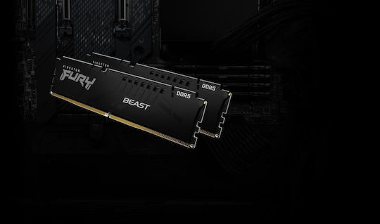 Kingston Fury Beast DDR5 με Module 1x16GB και Ταχύτητα 5200 για Desktop