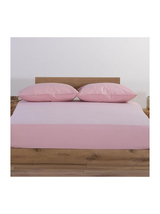 Nef-Nef Homeware Cearșaf Single cu Elastic 100x200+30cm. Jersey 730 Bej