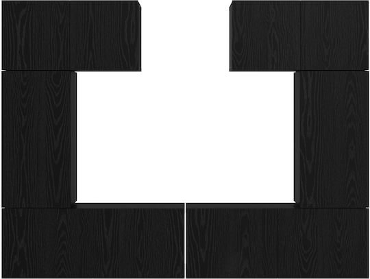 Животно помещение ТВ единица Black Oak Д80xШ30xВ30бр