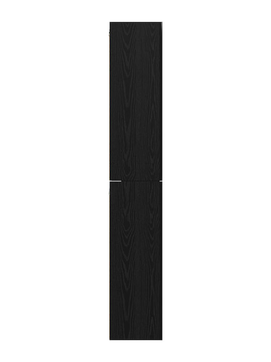 Wohnzimmer TV-Einheit Black Oak L30.5xB30xH90cm