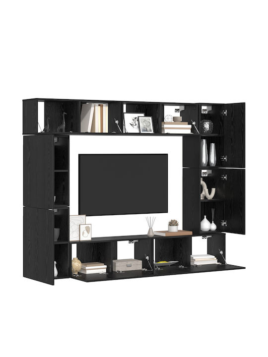 Wohnzimmer TV-Einheit Black Oak L80xB30xH30.5cm