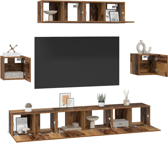 Living Room TV Unit Old Wood L80xW30xH30cm