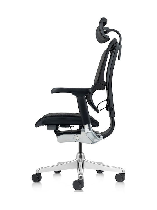 Ergohuman iOO Advanced Καρέκλα Γραφείου με Ανάκλιση και Ρυθμιζόμενα Μπράτσα Μαύρη