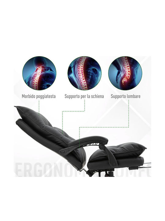 Vinsetto Executive Office Chair with Recline Black