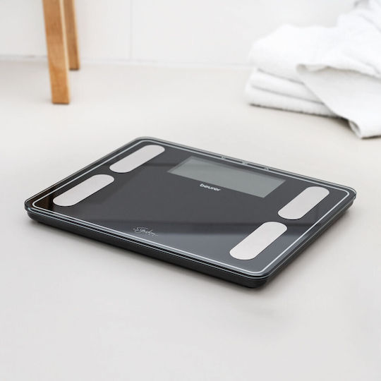 Beurer Digital Bathroom Scale with Body Fat Counter Black 73574