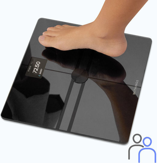 Withings Smart Bathroom Scale with Body Fat Counter Black 13700546708012