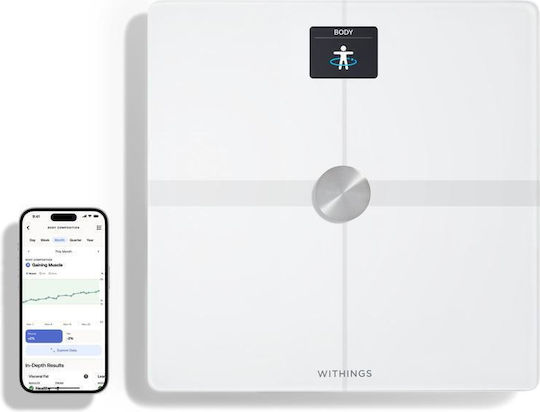Withings Body Smart Bathroom Scale with Body Fat Counter White