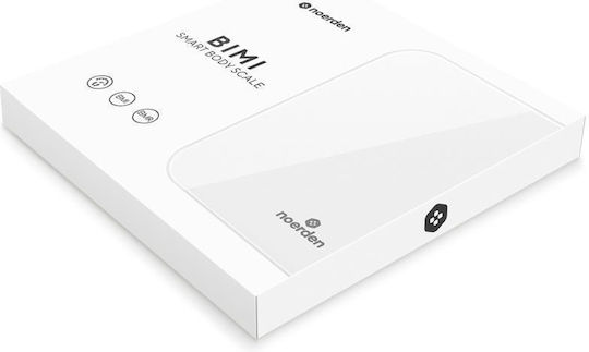 Noerden Bimi Smart Bathroom Scale with Body Fat Counter & Bluetooth White