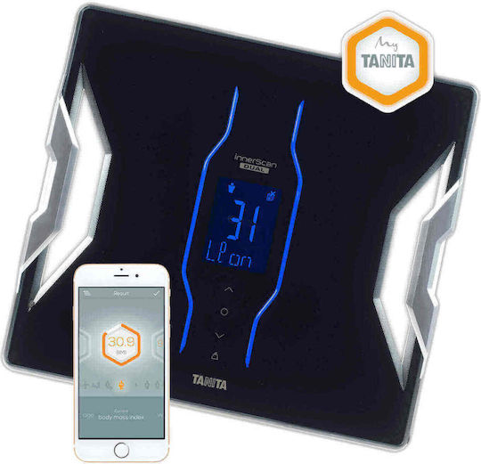 Tanita RD-953 Smart Bathroom Scale with Body Fat Counter & Bluetooth Black