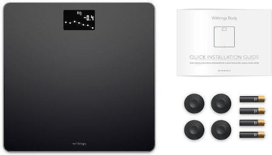 Withings WBS06 Smart Ζυγαριά 180kg Μαύρη
