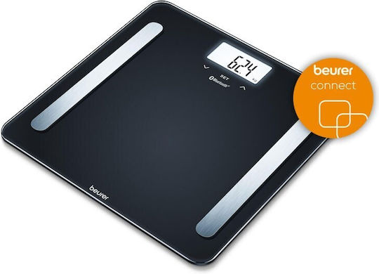 Beurer Digital Bathroom Scale with Body Fat Counter Black 74803