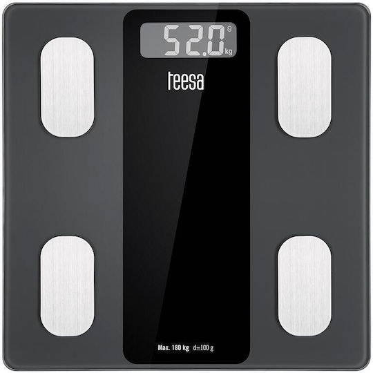 Teesa Lch-tsa0813 Smart Cantar cu Bluetooth in culoare Negru