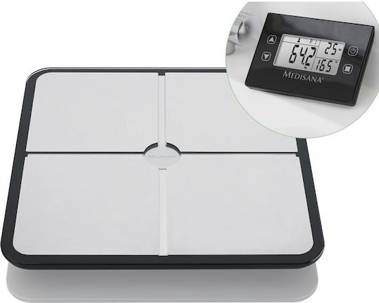 Medisana BS 460 Ψηφιακή Ζυγαριά 180kg με Λιπομετρητή Ασημί