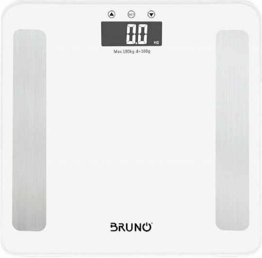 Bruno Digital Bathroom Scale with Body Fat Counter White BRN-0057