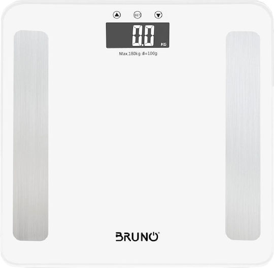 Bruno Digital Bathroom Scale with Body Fat Counter White BRN-0057