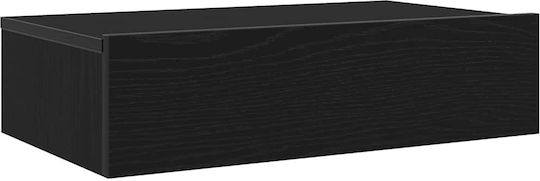 TV Stand with LED Lighting Black Oak L60xD35xH15.5cm