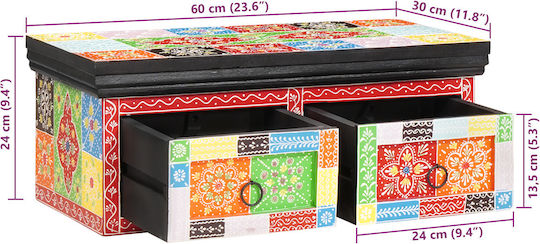 TV Console from Solid Mango Wood M60xD30xH24cm 4017579