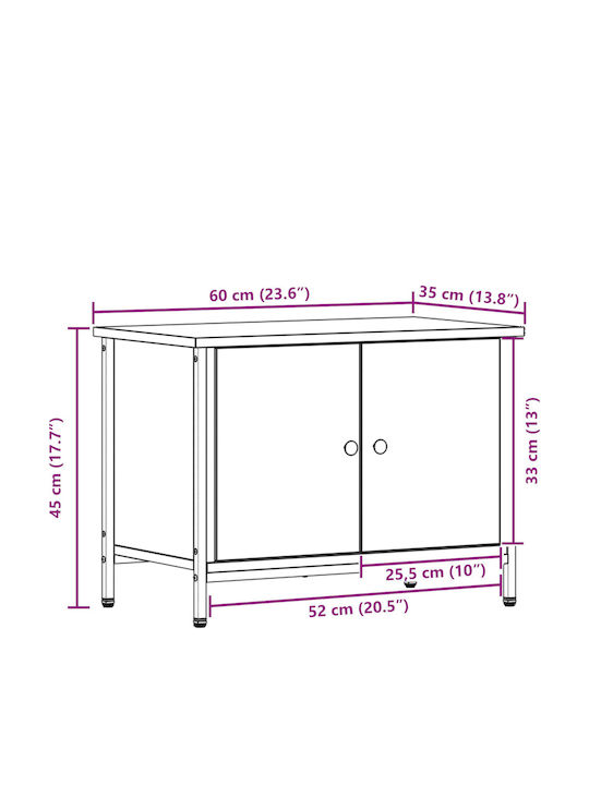 Mobilier TV Maro L60xA35xÎ45cm