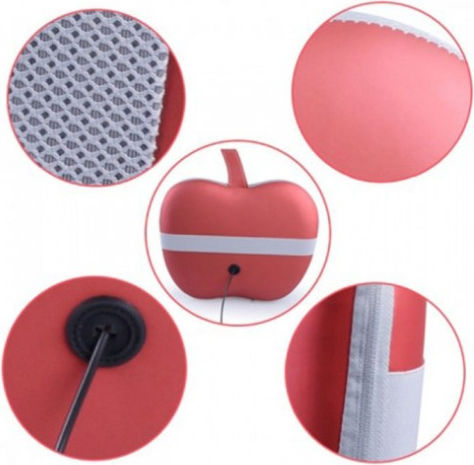 Pillow Massage Shiatsu for the Neck, the Head & the Waist with Infrared Heat Red
