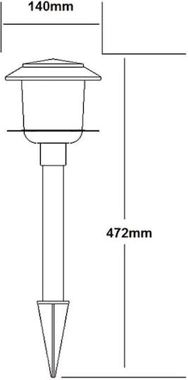 Venus Solar Led Lamp 1.5 Lm 0.06 W 6400k Ip44 Stainless Steel