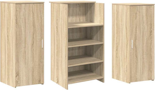 vidaXL Επαγγελματικό Γραφείο Υποδοχής Π135xΒ50xΥ103.5cm με Ντουλάπι