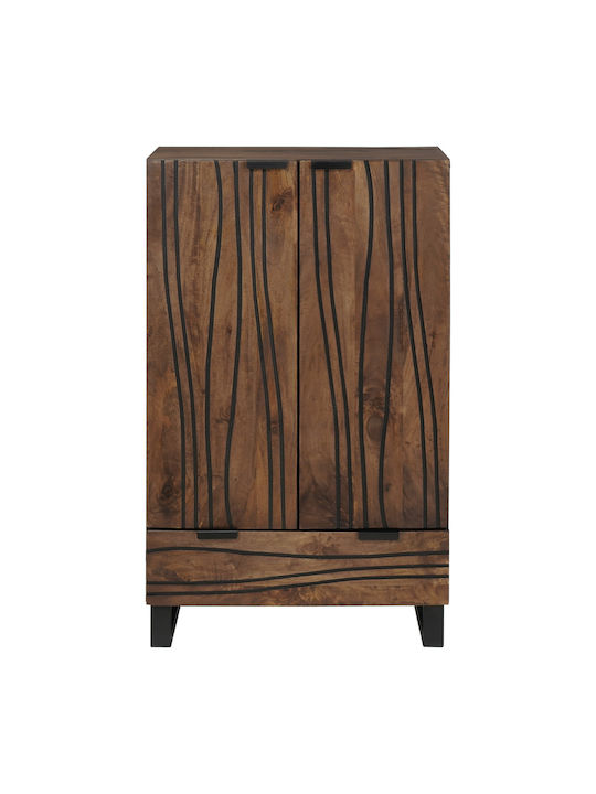 Sideboard made of Solid Wood with Drawers Brown 60x33.5x100cm