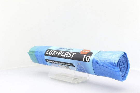 Lux Plast Σακούλες Απορριμάτων με Κορδόνι 95x70см 10бр Син