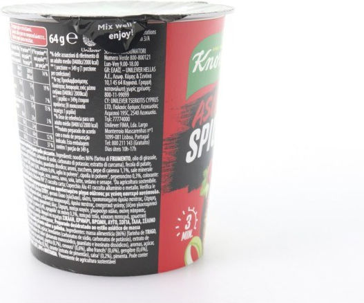 Knorr Snack Pot Noodles 64gr Πικαντικο Κοτοπουλο 1-50109