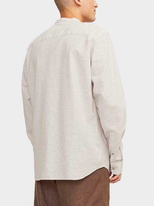Long-sleeved Linen Shirt Crockery