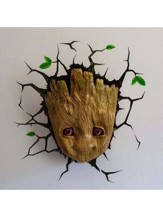3DLightFX Led Kids Wall Light Baby Groot