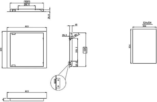Grandhall Grandpro Usa Cadru Încorporat Din Oțel Inoxidabil Grandhall A08001002t 45 X 57 X 4 Cm Bucătărie Insulă Exterior Argintiu