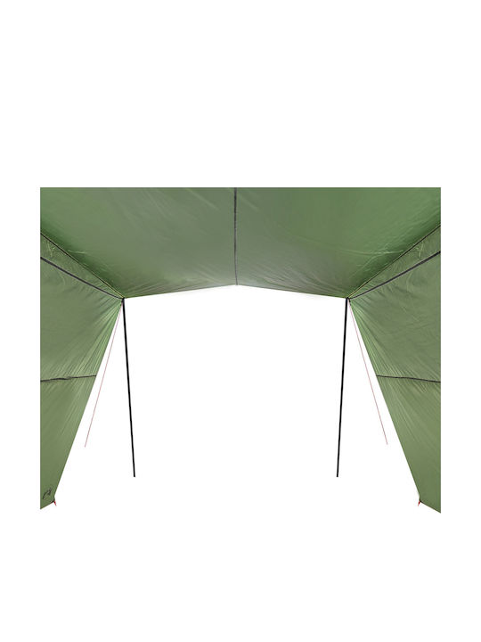vidaXL Cort Terasă Verde x2.4m
