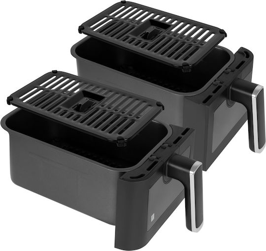 Teesa Air Fryer with Double Detachable Bucket 8lt Black TSA8089