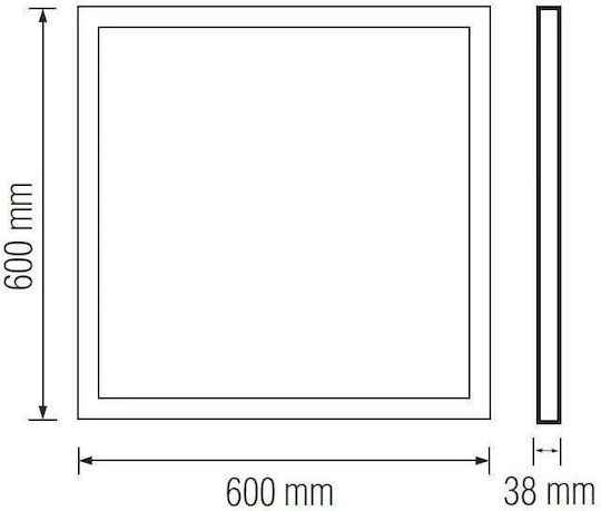 Horoz Electric Πλαφονιέρα 60εκ. LED