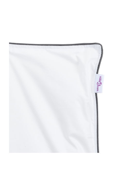 vidaXL Bettbezug Einzelbett 140x220 White