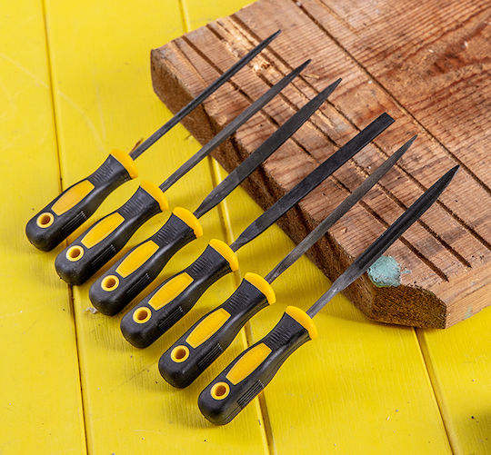 Deli DL2161 Set of Files with Handle 6pcs