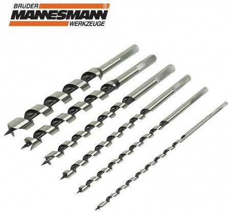 Mannesmann Set 6 Burghie cu Tija Hexagonală pentru Lemn