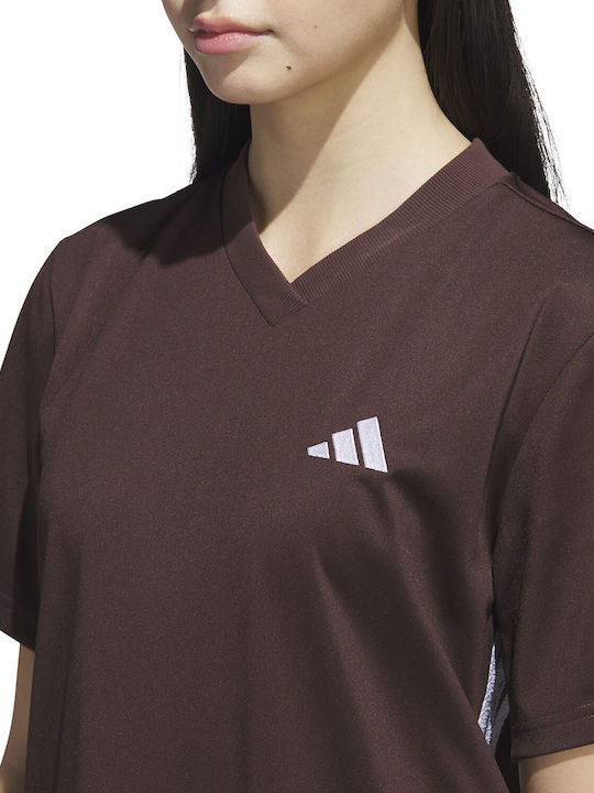 Rochii De Vară Pentru Femei Mini Rochie Sport Tricou Mâneca Scurtă Maro