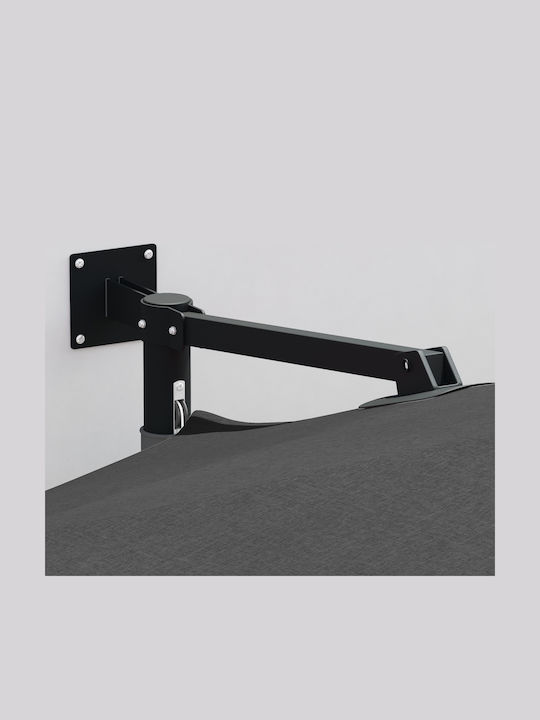 Umbrella Wall Round Aluminum Gray D2.5m