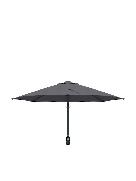 Umbrella Wall Round Aluminum Gray D2.5m
