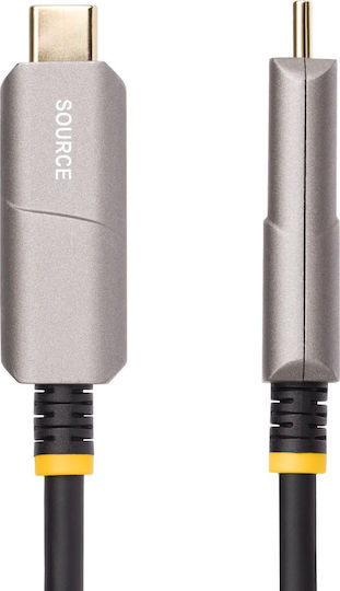 Startech 146b-usbc-hdmi4k-aoc 15.2m Usb Type-c To Hdmi Type A Standard Cable Adapter Black
