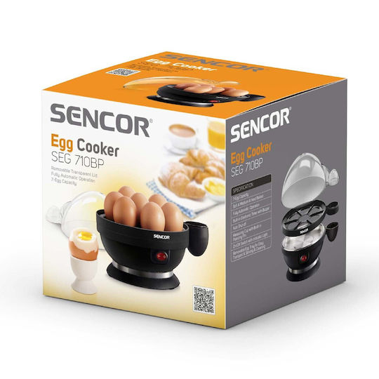 Sencor Βραστήρας Αυγών 7 Θέσεων 380W Μαύρος