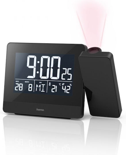 HAMA Ceas De Masă Digital Din Plastic Cu Ceas Deșteptător Și Radio Negru 00186332