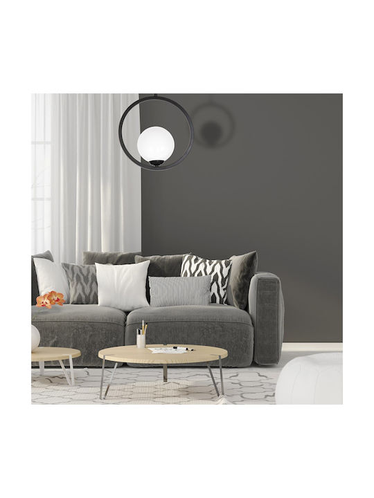 Domoletti Hängelampe Schwarz mit Fassung E14, E.14